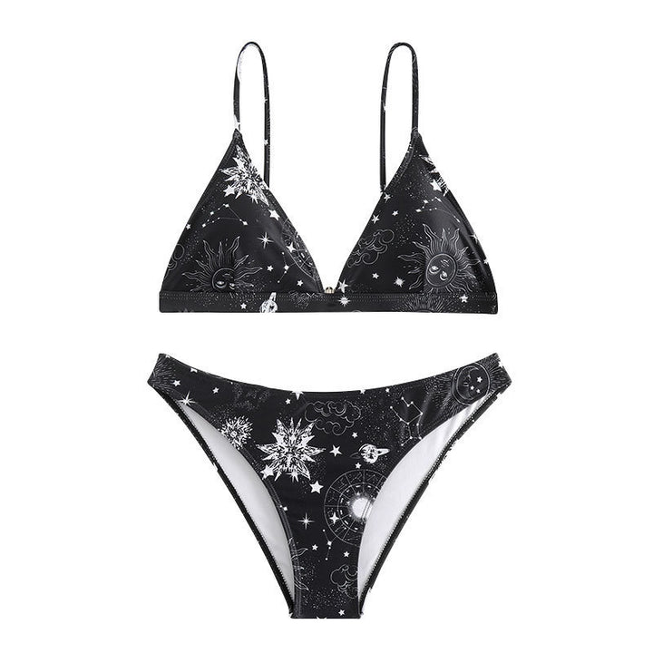 Damen Triangel-Bikini mit einzigartigem Sternenmuster Drune