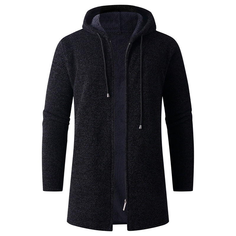 Herren lässige Kapuzenjacke mit weichem Innenfutter Drune