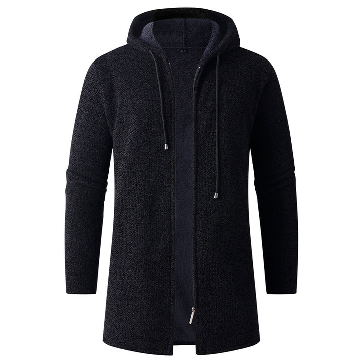 Herren lässige Kapuzenjacke mit weichem Innenfutter Drune