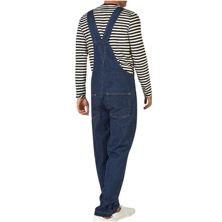 Herren Denim-Latzhose mit praktischen Taschen und modernem Schnitt Drune