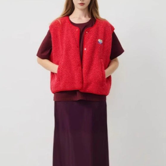 Damen komfortable Fleece-Weste Drune