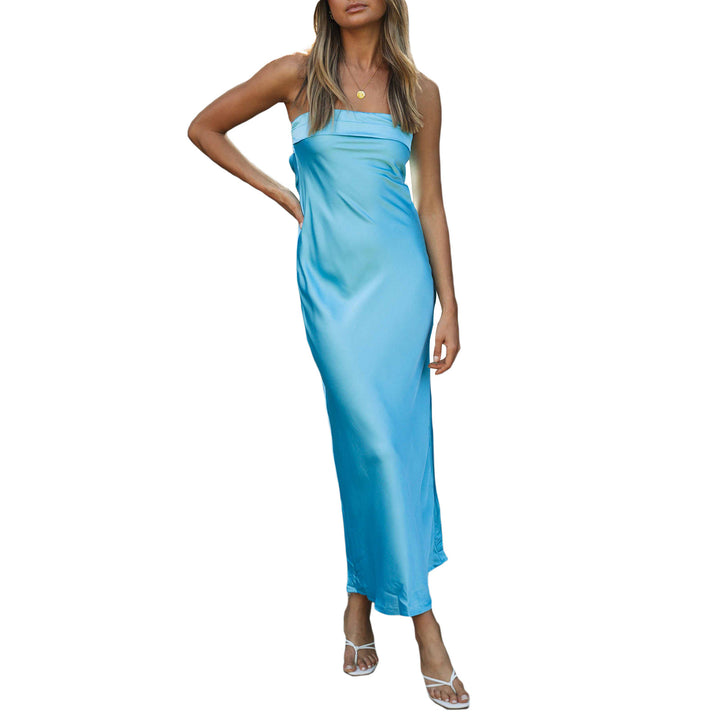 Damen Langschaftkleid aus edlem Satin Drune
