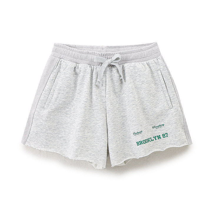 Damen lässige Freizeit-Shorts mit elastischem Bund und praktischen Taschen Drune