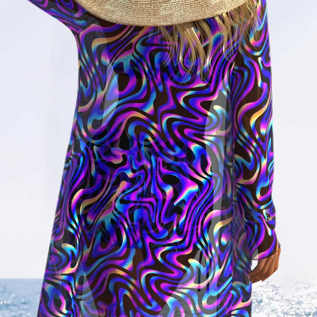 Damen modisches Bikini-Set mit lässigem Überwurf Drune