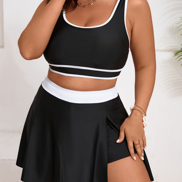 Damen Sportliches Bade-Set mit Rock Drune