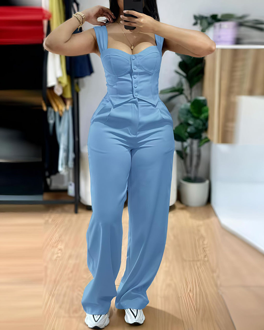 Damen Elegantes und figurbetontes Jumpsuit Drune