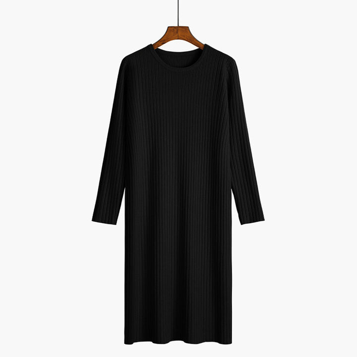 Damen Strickkleid mit feiner Rippenstruktur Drune