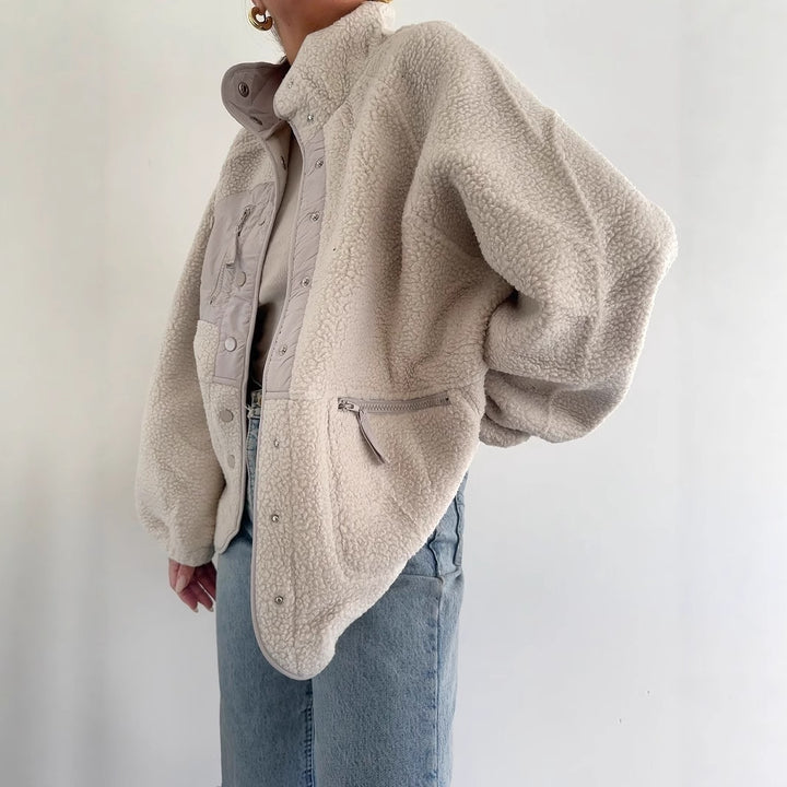 Damen Oversized Fleecejacke Drune