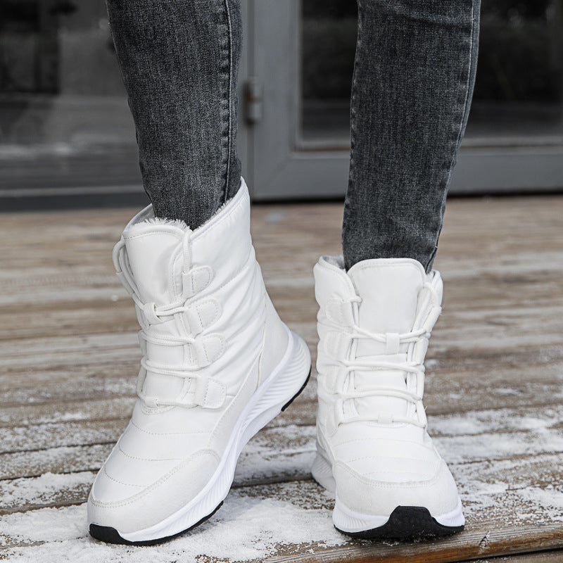 Damen Winterliche Sneaker Boots mit isolierendem Innenfutter und rutschfester Sohle Drune