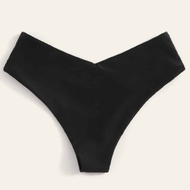 Damen Hochtaillierter Bikiniunterteil Drune