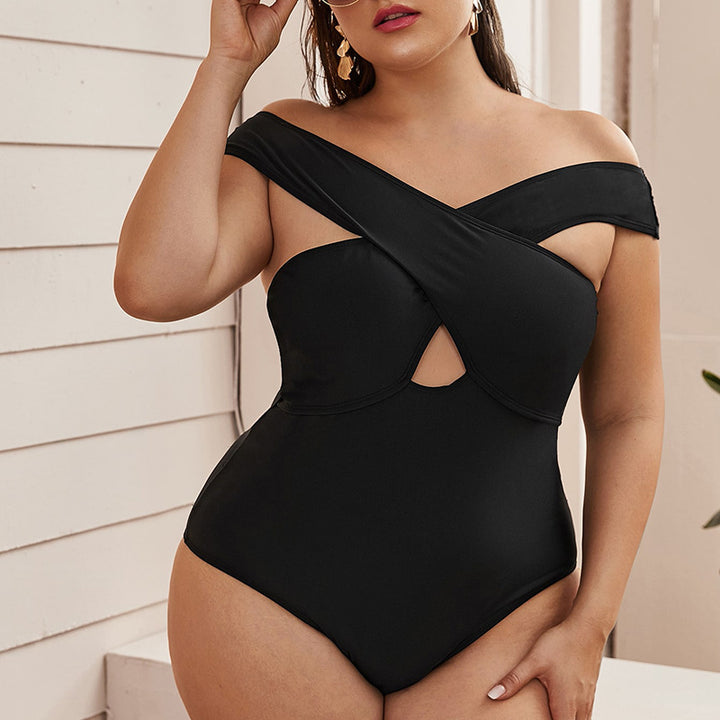 Damen Stilvoller Einteiler mit asymmetrischem Cut-Out Drune