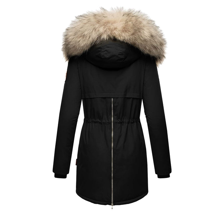 Damen Winterparka mit abnehmbarem Kunstfellkragen und praktischen Taschen Drune