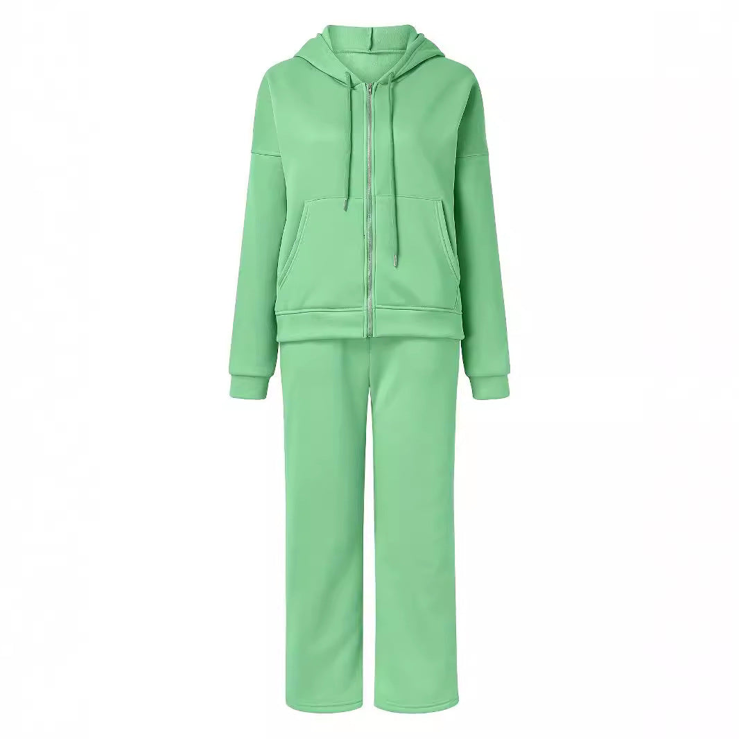 Damen Lässiges Freizeit-Set mit modernem Oversized Hoodie und weitem Hosenstil Drune
