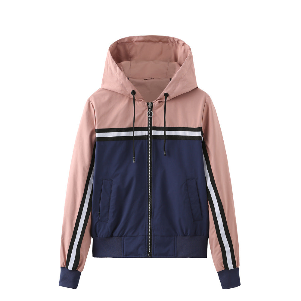 Damen sportliche Jacke mit modernen Streifenelementen Drune