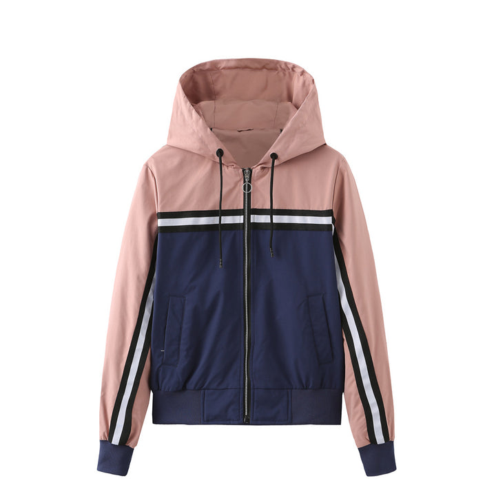 Damen sportliche Jacke mit modernen Streifenelementen Drune