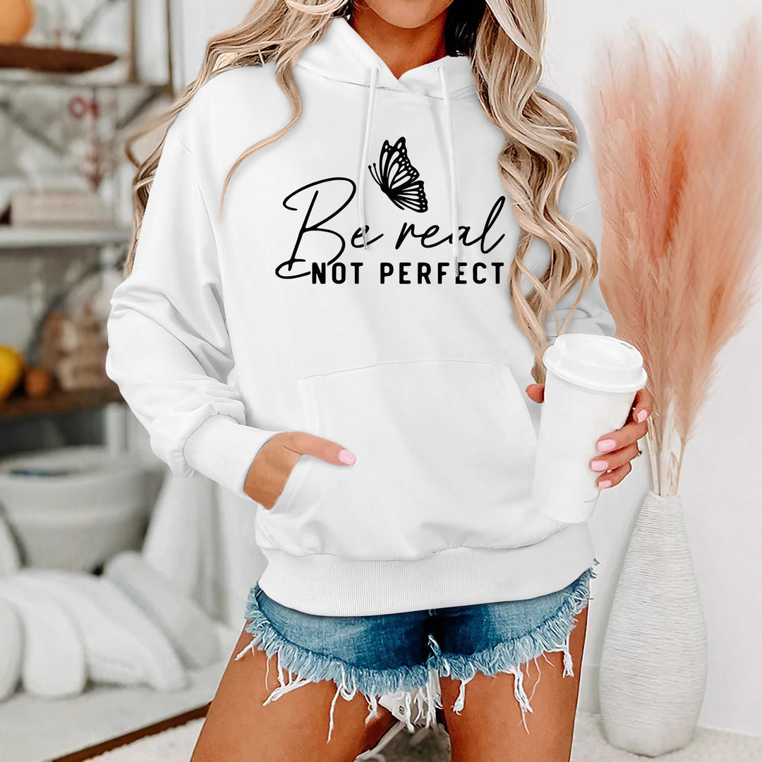 Damen Kapuzenpullover mit kreativem Motiv und bequemer Schnittführung Drune