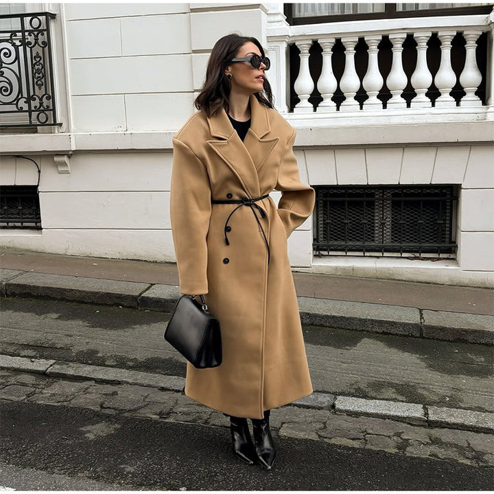 Damen eleganter Oversized-Trenchcoat Drune