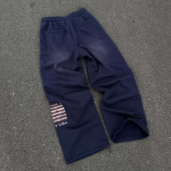 Damen bequeme Sweatpants mit elastischem Bund und seitlichen Eingrifftaschen Drune