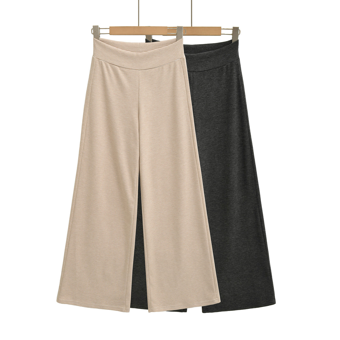 Damen weite Jersey-Hose mit hohem Bund Drune