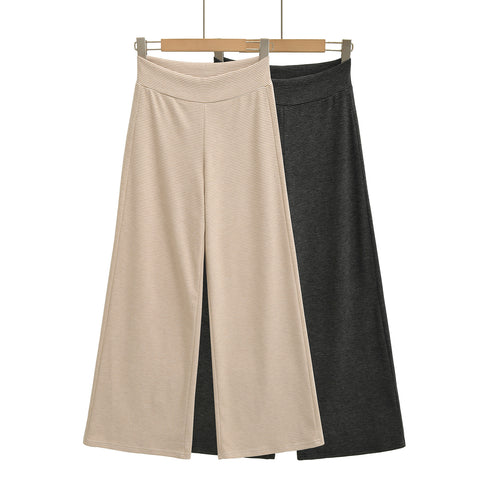 Damen weite Jersey-Hose mit hohem Bund Drune
