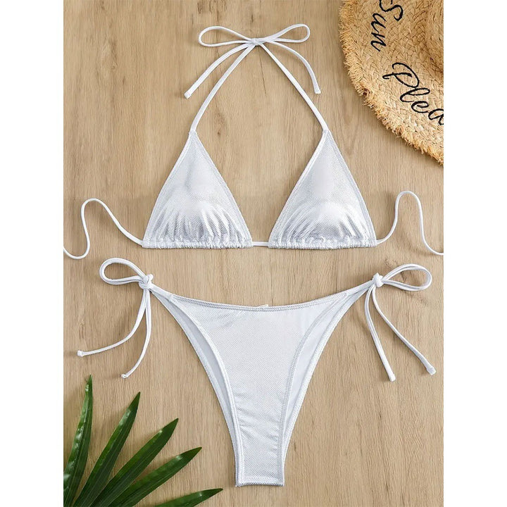 Damen Netz-Bikini-Set mit verstellbarem Design Drune