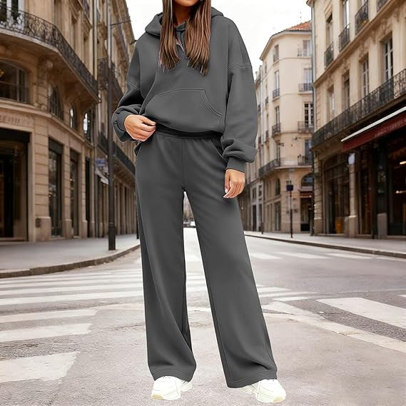 Damen lässiges und bequemes Freizeit-Set mit extra weitem Schnitt Drune