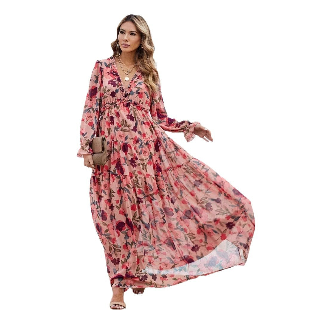 Damen Maxikleid Drune