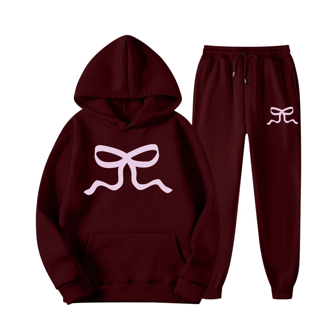 Damen lässiger Hoodie und Jogginghose Set Drune
