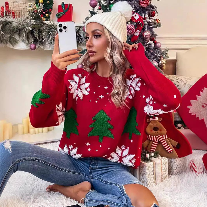Damen kuscheliger winterlicher Pullover Drune