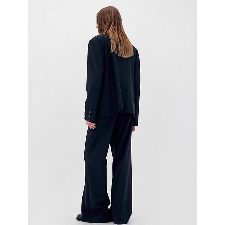Damen stylischer Oversized Blazer mit dezentem Karomuster Drune