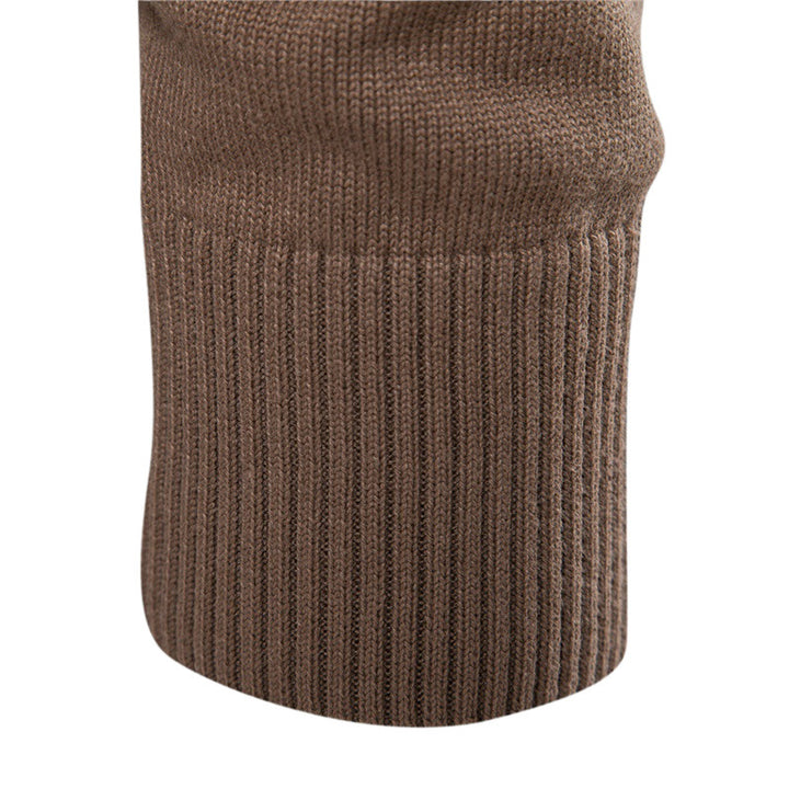 Herren Strickpullover mit modischem Stehkragen und strukturiertem Design Drune