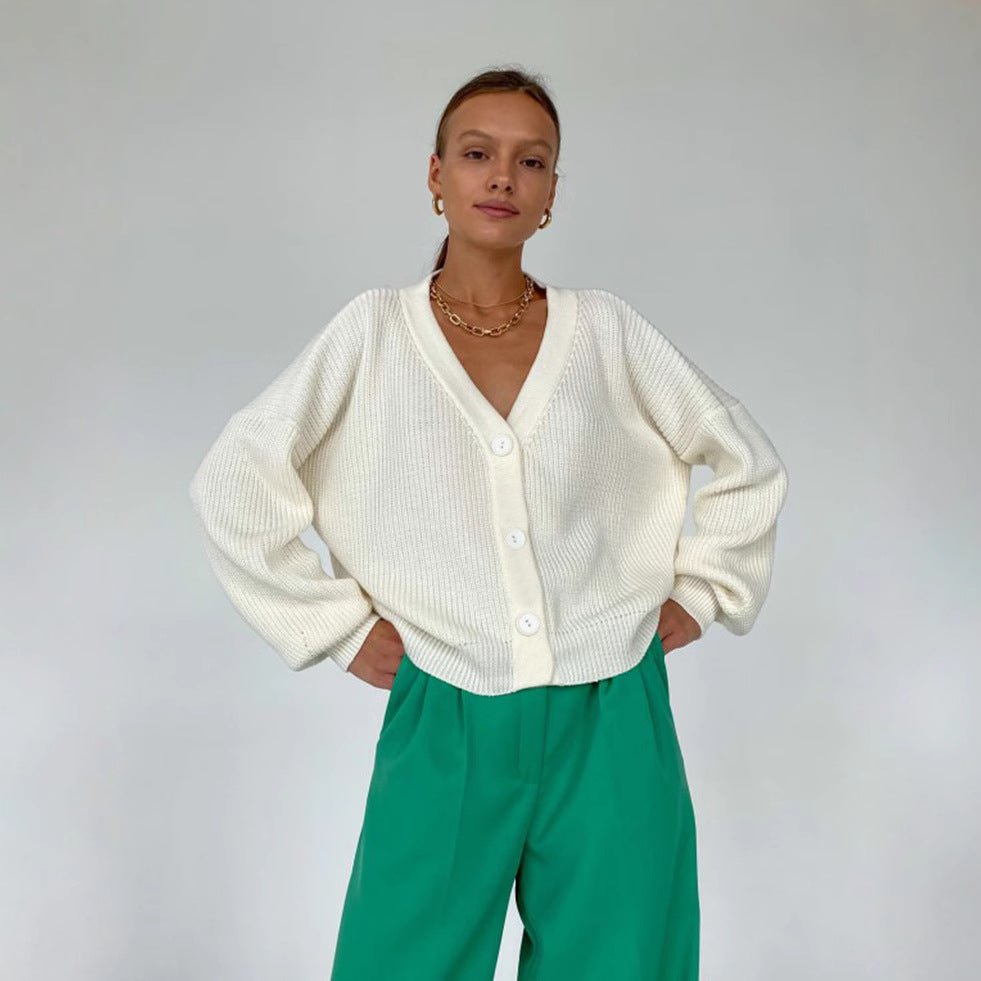 Damen lässiger Strickcardigan Drune