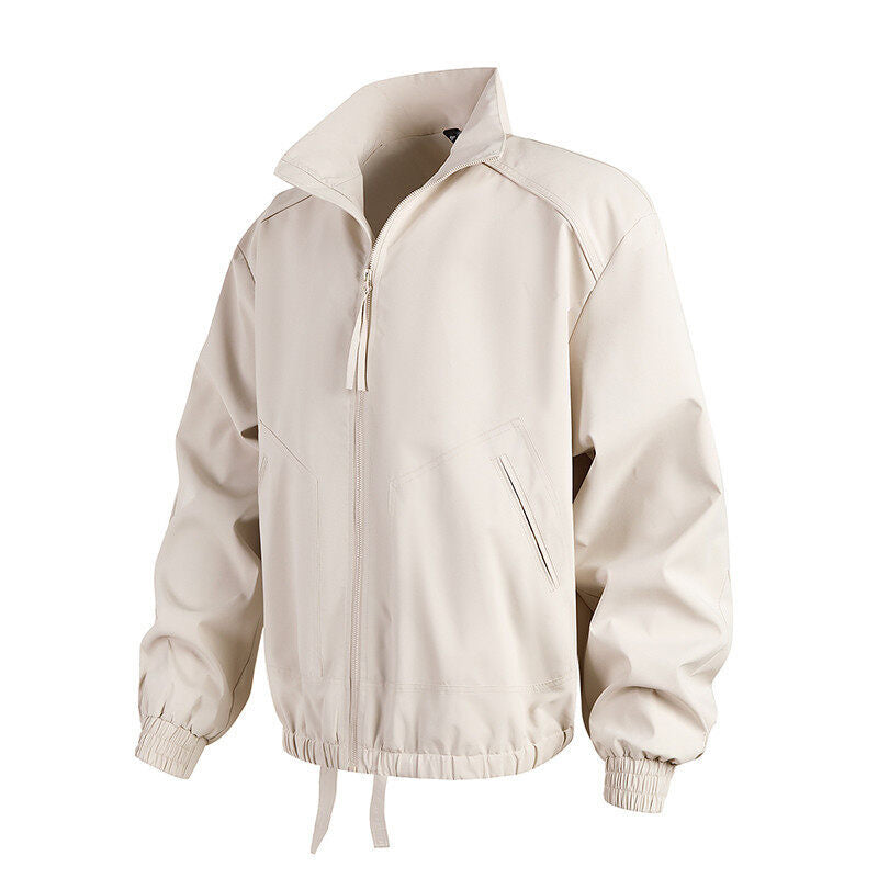 Herren lässige Übergangsjacke mit hohem Kragen und praktischen Taschen Drune