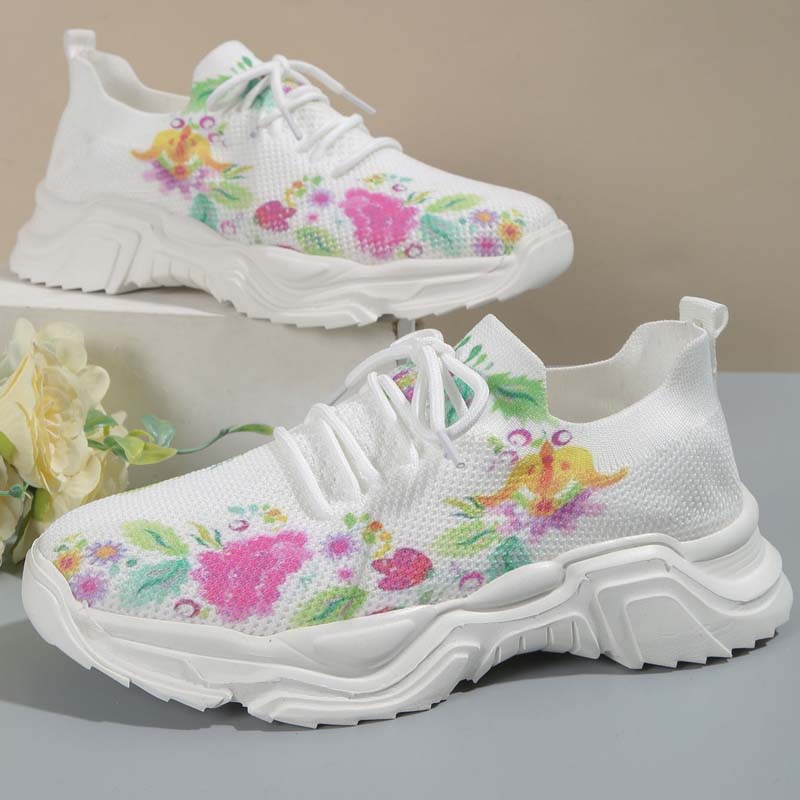 Drune | Lässige Turnschuhe Mit Blumendruck