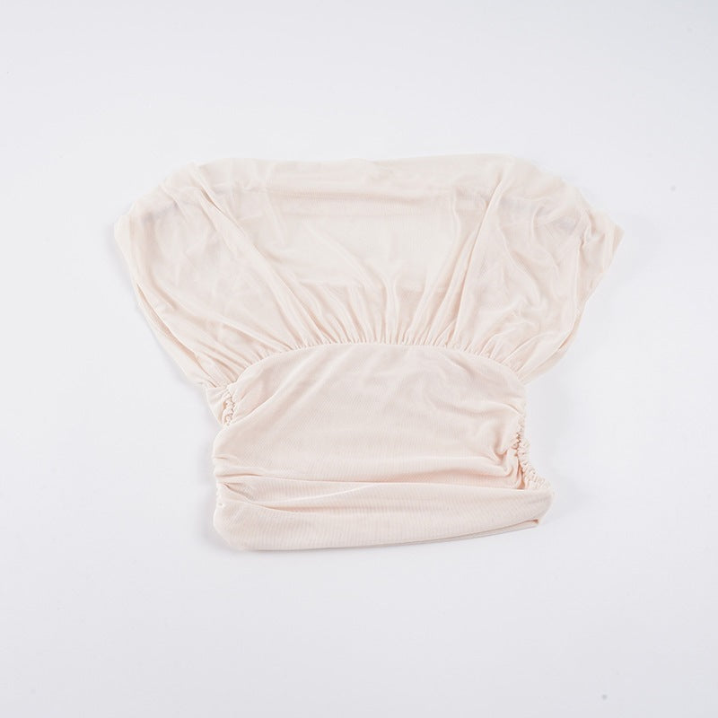 Damen Elegantes Wickeloberteil mit sanften Rüschendetails und komfortablem Schnitt Drune