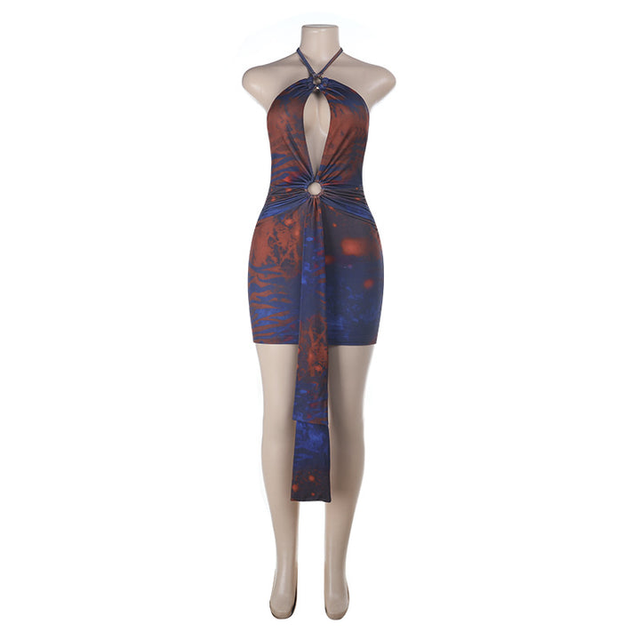 Damen figurbetontes Wickelkleid mit tiefem V-Ausschnitt und raffinierten Schnittdetails Drune