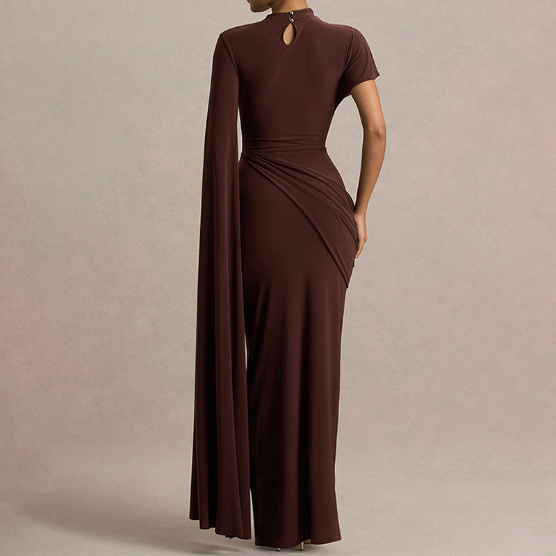 Damen Elegantes Kleid mit einzigartigem Drapierungsdesign Drune