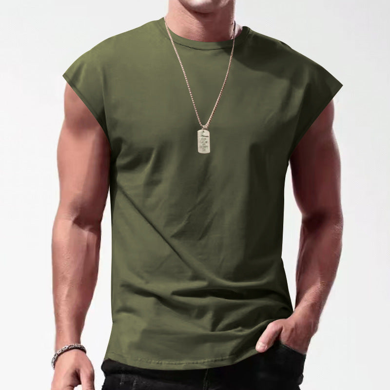 Herren ärmelloses T-Shirt im lässigen Stil mit modernem Schnitt Drune