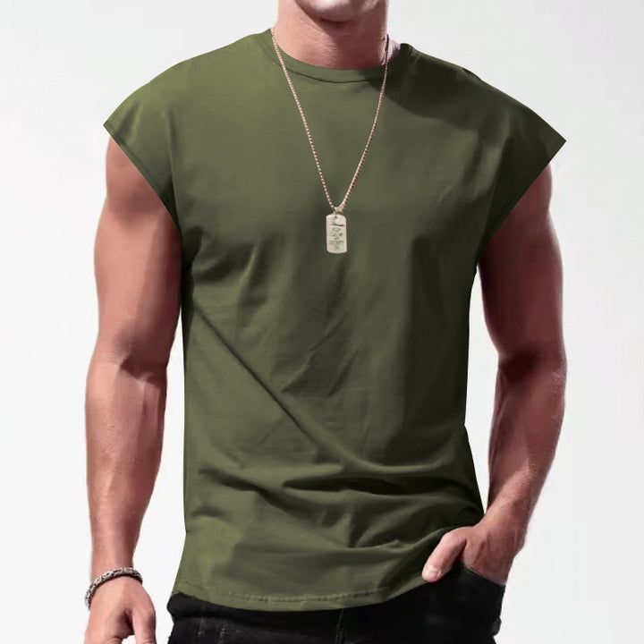 Herren ärmelloses T-Shirt im lässigen Stil mit modernem Schnitt Drune