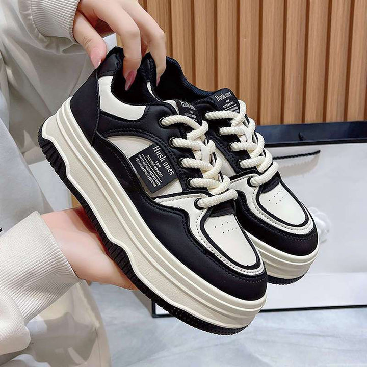 Damen Sneakers im sportlich-eleganten Design mit hoher Sohle Drune