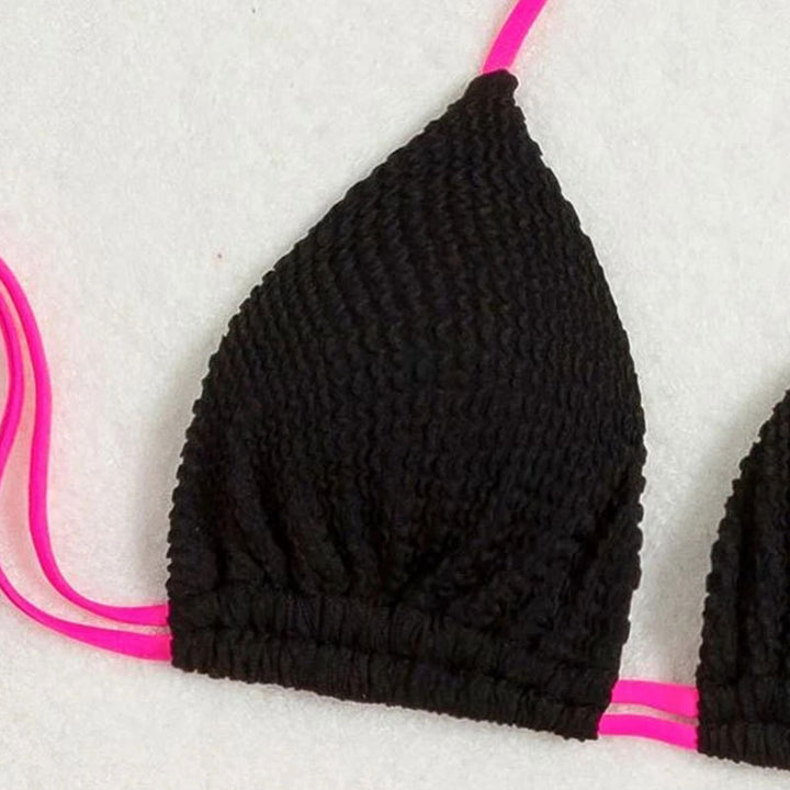 Damen Triangel-Bikini mit verstellbaren Schnürdetails Drune