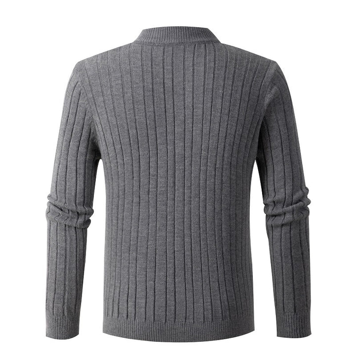 Herren Feinstrickpullover mit Stehkragen Drune