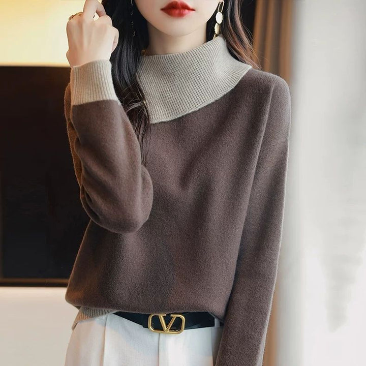 Damen Kuscheliger Rollkragenpullover Drune