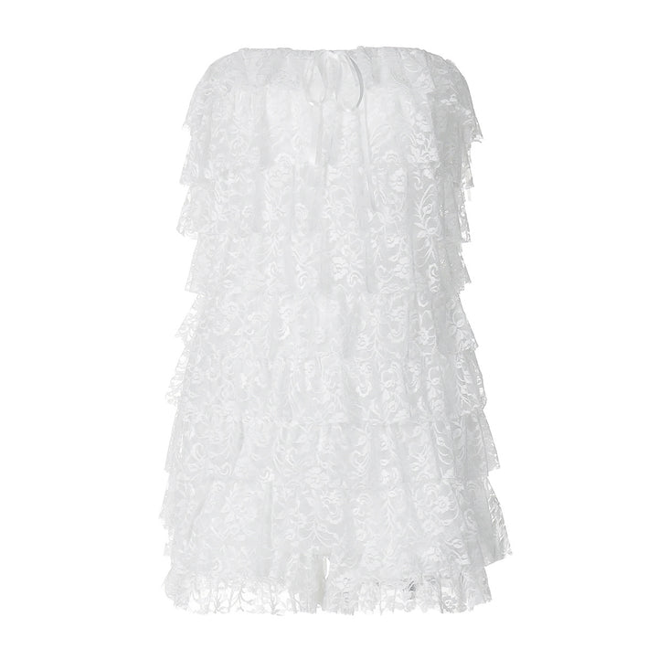 Damen Rüschenshirt mit Trägern Drune