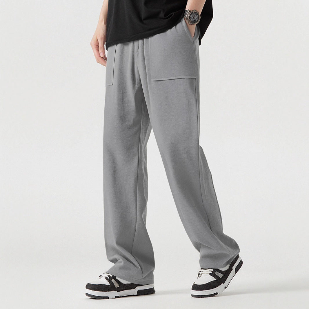 Herren Bequeme Cargo-Hose mit praktischen Taschen und elastischem Bund Drune