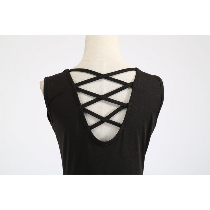 Damen Swingkleid mit buntem Totenkopf-Design und seitlichem Bindegürtel Drune