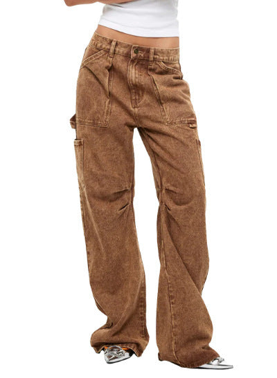 Damen Cargo-Jeans im lässigen Schnitt mit praktischen Taschen Drune