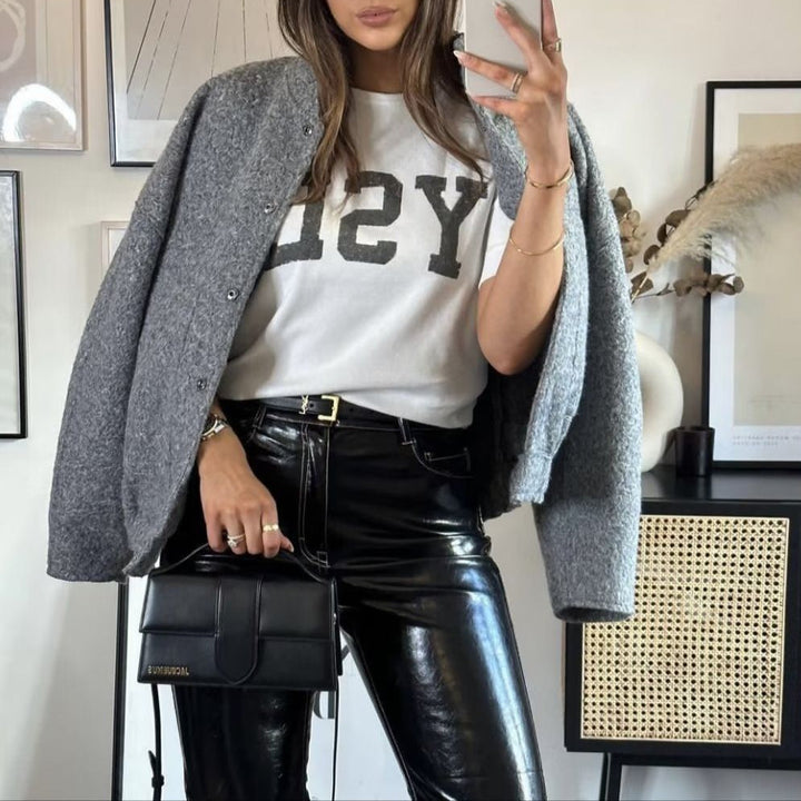 Drune | Damen Casual Oversized Jacke Leichtgewicht