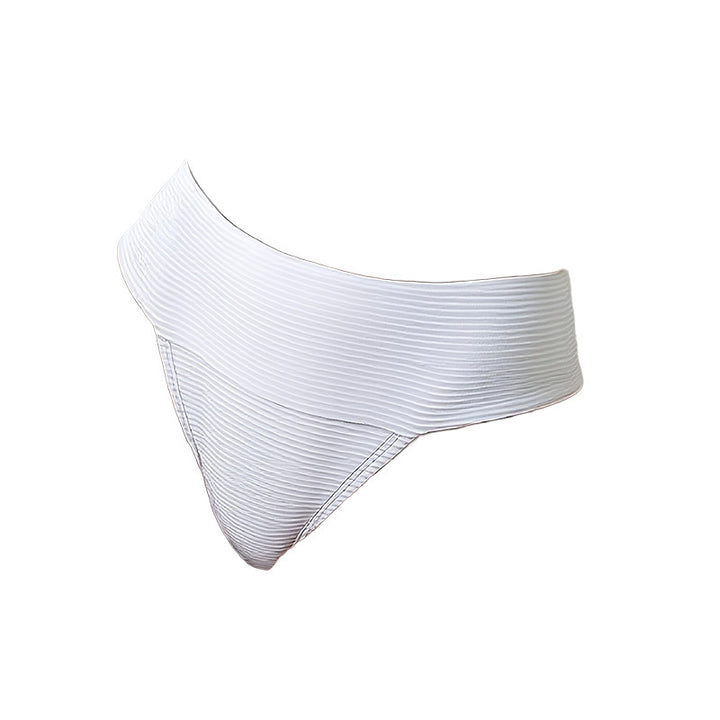 Damen Hoch taillierter Bikini-Höschen mit feinen Streifen Drune