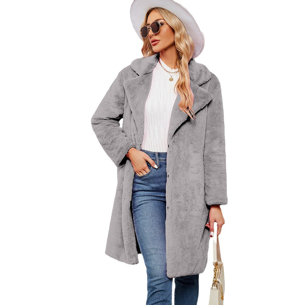 Damen Übergroße kuschelige Fleecejacke Drune